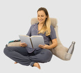 BACKREST PILLOW, SHREDDED MEMORY FOAM,POCKETS, BROWN - CSH1069BRN