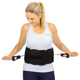 626 LUMBAR BRACE, PANEL, 4 TO 1 PULLEY, REMOVABLE SIDE SUPPORT, UP TO 56" WAIST - SUP2031BLK