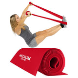 7' STRAIGHT HEAVY RESISTANCE BAND, DOOR ANCHOR, PURPLE