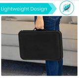 6.5" FOLDING STEP STOOL, WIDE BASE, NONSLIP PLATFORM- LVA2068BLK