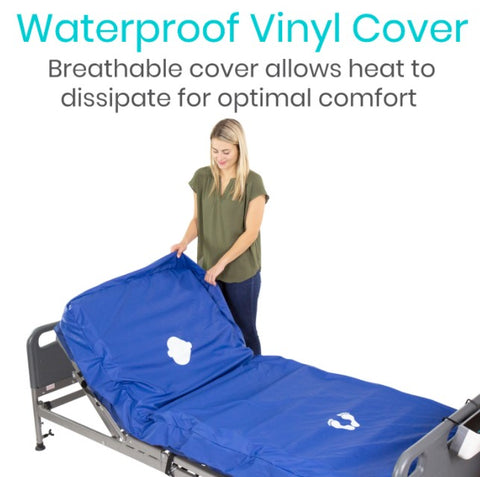 8" ALTERNATING PRESSURE MATTRESS COVER, WATERPROOF - LVA1066CVR