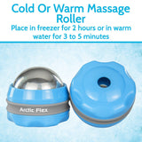 COLD MASSAGE ROLLER BALL, STAINLESS STEEL, WARM/COLD, 2 PK - RHB1073BLU