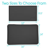 ANTI-FATIGUE MAT, WATERPROOF FOAM, 17.5" X 32", BLACK