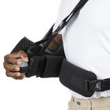 670 ADVANCED ARM SLING, MOLDABLE WAIST, REVERSIBLE, PISTOL GRIP W/BALL, PADDED NECK STRAP - SUP2042BLK