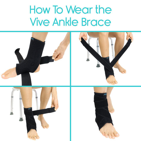 ANKLE BRACE, CROSS COMPRESSION, DUAL STRAPS, L/R - SUP1038