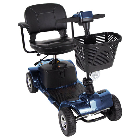 MIDCLASS MOBILITY SCOOTER, 15.5M RANGE, DELTA TILLER, 298LBS, BLUE