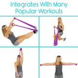 7' STRAIGHT HEAVY RESISTANCE BAND, DOOR ANCHOR, PURPLE