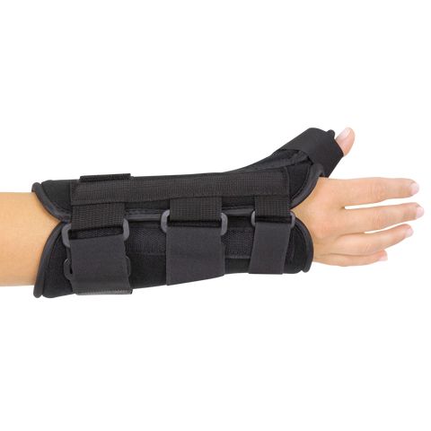 807 THUMB SPLINT, RIGID ALUMINUM, 2 SIDE SPLINTS, LEFT, X SMALL: 4.5” to 5.5”