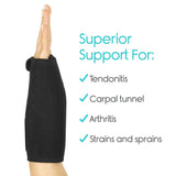 WRIST BRACE, REMOVABLE SPLINT, WASHABLE NEOPRENE, BLACK, RIGHT HAND