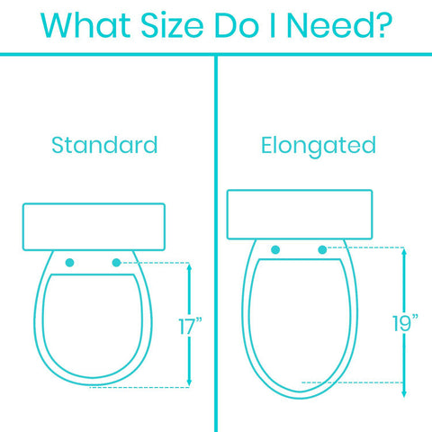 3.5" TOILET SEAT RISER W/ARMS, USE WITH EXISTING SEAT, ELONGATED