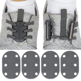 MAGNETIC SHOE CLOSURES, ANY TIE SHOE, TWO SETS W/ANCHOR CLIPS, BLACK