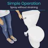 BIDET, SELF-CLEANING NOZZLES, VARIABLE PRESSURE, HARDWARE INCLUDED - LVA2049WHT