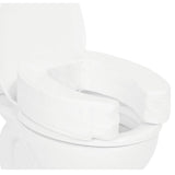 4" SOFT TOILET SEAT CUSHION, BLACK FOAM, SUCTION CUP BASE - CSH1079WHT