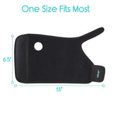 WRIST BRACE, REMOVABLE SPLINT, WASHABLE NEOPRENE, BLACK, RIGHT HAND