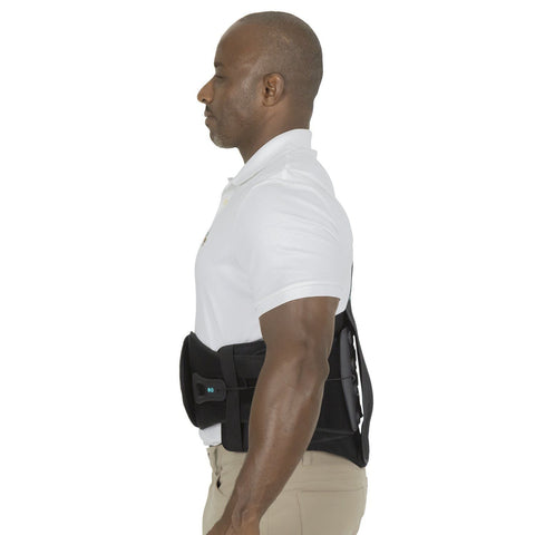 637 LSO LUMBAR BRACE, REMOVABLE PULLEY, SIDE SPLINTS, UP TO 68" WAIST - SUP2026BLK