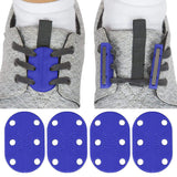 MAGNETIC SHOE CLOSURES, ANY TIE SHOE, TWO SETS W/ANCHOR CLIPS, BLACK
