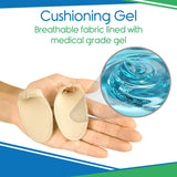 BUNION PROTECTOR, FABRIC LINED GEL, WASHABLE, 4 PC - INS1045BGE