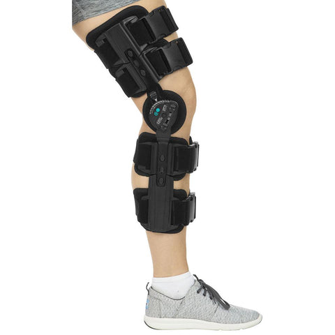 ROM KNEE BRACE, OPEN FIT ALUMINUM ALLOY, 18" -23.5" LENGTH - SUP2071BLK