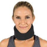 CERVICAL COLLAR, 4"FLEXIBLE FOAM, UP TO 20.5" BLACK