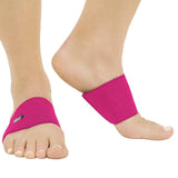 ADJUSTABLE ARCH SLEEVES, RIBBED, 6 GEL INSERTS, UP TO 10.5" ARCH, 1 PAIR, BLACK