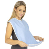 ADULT BIBS, 30" X 18", WATERPROOF LINING, MACHINE WASHABLE, 2 PK - LVA1084PAK2