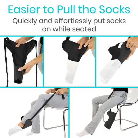 Bendable Sock Assist - LVA2089BLK