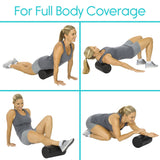 18" FOAM ROLLER, 5.75", HD FOAM, BLACK