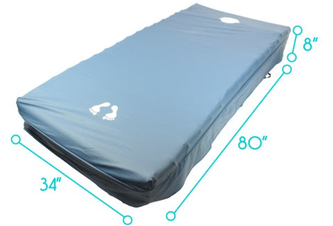 8" ALTERNATING PRESSURE MATTRESS COVER, WATERPROOF - LVA1066CVR