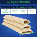 TOE SLEEVES, COTTON/GEL LINING, CUT TO LENGTH, 0.59" X 5.9", 6 TUBES