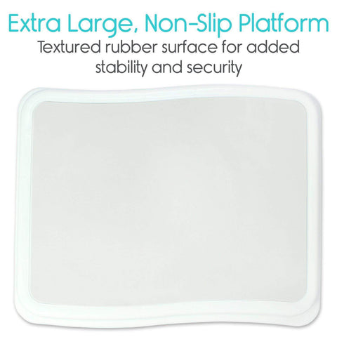 4" BATH STEP, TEXTURED PLATFORM, 19" X 16.5", UP TO 400 LBS -  LVA1019