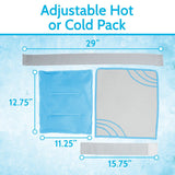 14" X13" MULTIPURPOSE ICE WRAP, HOT/COLD, REMOVABLE COVER - RHB1067GRYL