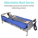 8" ALTERNATING PRESSURE MATTRESS, PRESSURE PUMP, TWIN XL, WATERPROOF COVER - LVA1066