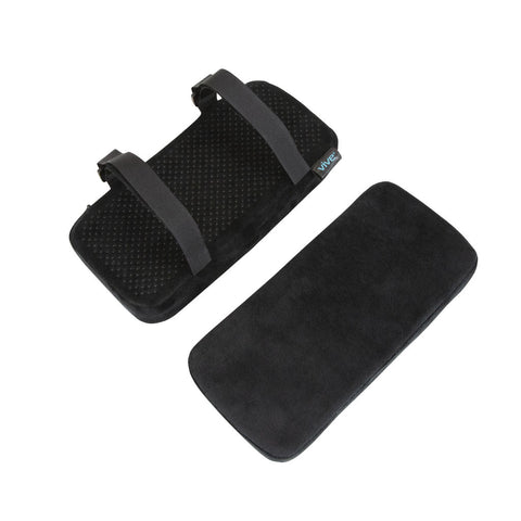 ARMREST PADS, MEMORY FOAM, 2 CT, NONSLIP COVER, BLACK - CSH1074BLK