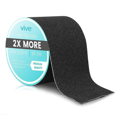 ANTI-SLIP TAPE, WEATHERPROOF, 80 GRIT, 4" WIDE, 30' ROLL - LVA2020BLK