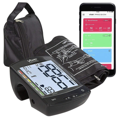 SMART BP MONITOR W/APP, MULTIUSER, ADAPTER AND CASE, BLACK