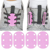 MAGNETIC SHOE CLOSURES, ANY TIE SHOE, TWO SETS W/ANCHOR CLIPS, BLACK