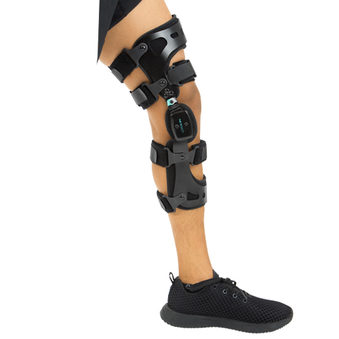 845 DUAL OA KNEE BRACE, 4 STOP SETS, ALUMINUM, LEFT, SMALL