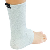 ANKLE SLEEVES, BAMBOO/CHARCOAL, 1 PAIR, SMALL, BLACK