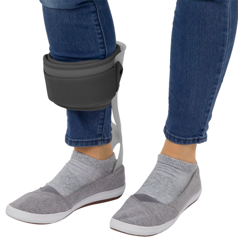 930 AFO OPEN LEAF, TRIMMABLE FOOTPLATE, CALF STRAP, LEFT, M: UP TO 9; W: UP TO 11