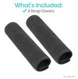 5.5" CPAP STRAP COVERS, WASHABLE FLEECE, 1 PAIR - LVA2031BLK