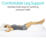 45 DEGREE LEG REST PILLOW, GEL-INFUSED FOAM, BEIGE