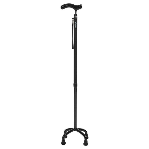 CARBON FIBER QUAD CANE, ULTRALITE, REVERSIBLE, 26"-36" - MOB1023BLK