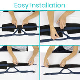 CPAP NECK PAD, WASHABLE FLEECE COVER FOR FULL FACE MASKS - LVA2038BLK