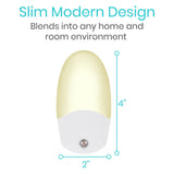 AUTOMATIC NIGHT LIGHTS, LED W/SENSOR, 4 PACK - LVA1098PAK4