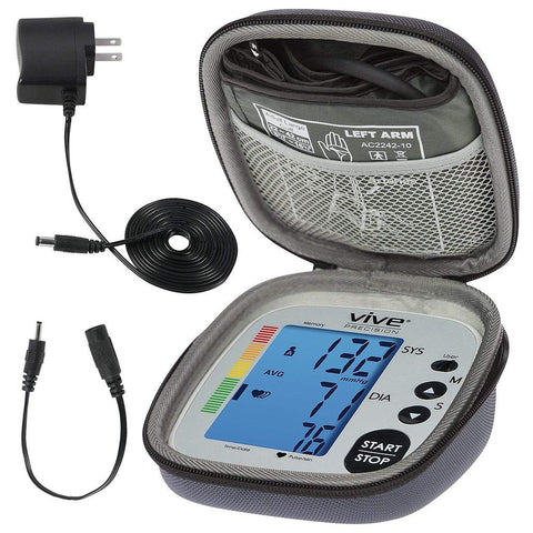 BASIC BLOOD PRESSURE MONITOR, POWER CORD, CASE, BLACK