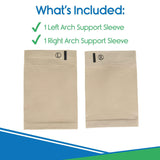 ARCH SLEEVES W/GEL PADS, COMPRESSION BLEND, WASHABLE, 1 PAIR - INS1039BGE