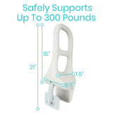 14.5" BATHTUB RAIL, NONMARKING, TOOL-FREE - LVA1021