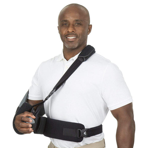 670 ADVANCED ARM SLING, MOLDABLE WAIST, REVERSIBLE, PISTOL GRIP W/BALL, PADDED NECK STRAP - SUP2042BLK