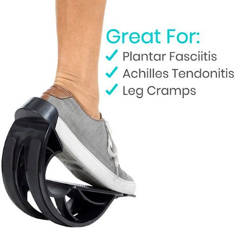 ADJUSTABLE FOOT ROCKER, TOE EXTENDER, ANGLED FOOT PLATE, NONSLIP BASE - RHB2036BLK