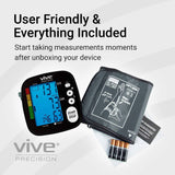 BASIC BLOOD PRESSURE MONITOR, 2 USER MEMORY, CUFF, BLACK